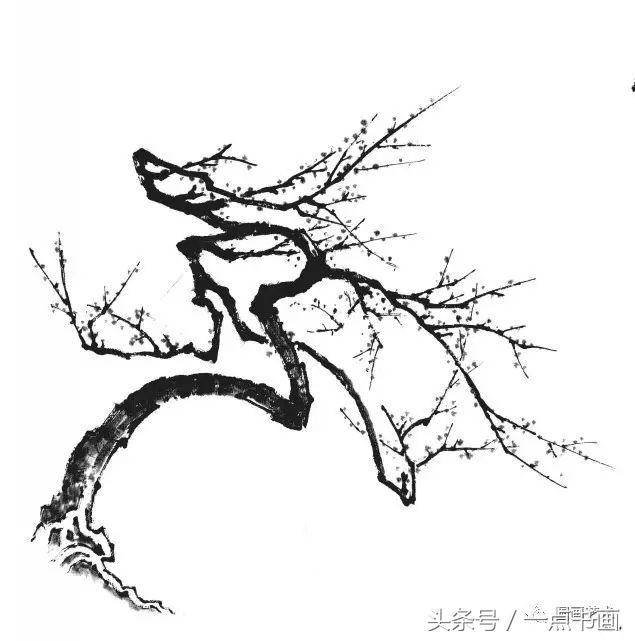 初学者临摹的山水画步骤（图文教程山水画基础技法大会）(46)
