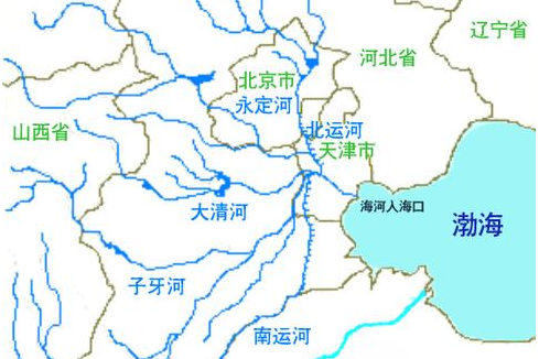 海河在哪里中国地图,海河在哪图1
