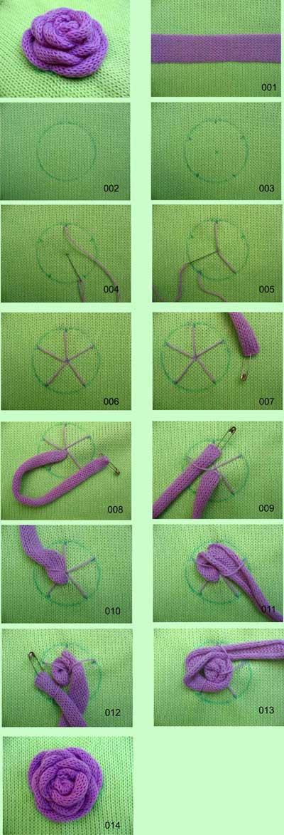 最简单的编织毛线花（教你毛线编织2种花朵）(2)